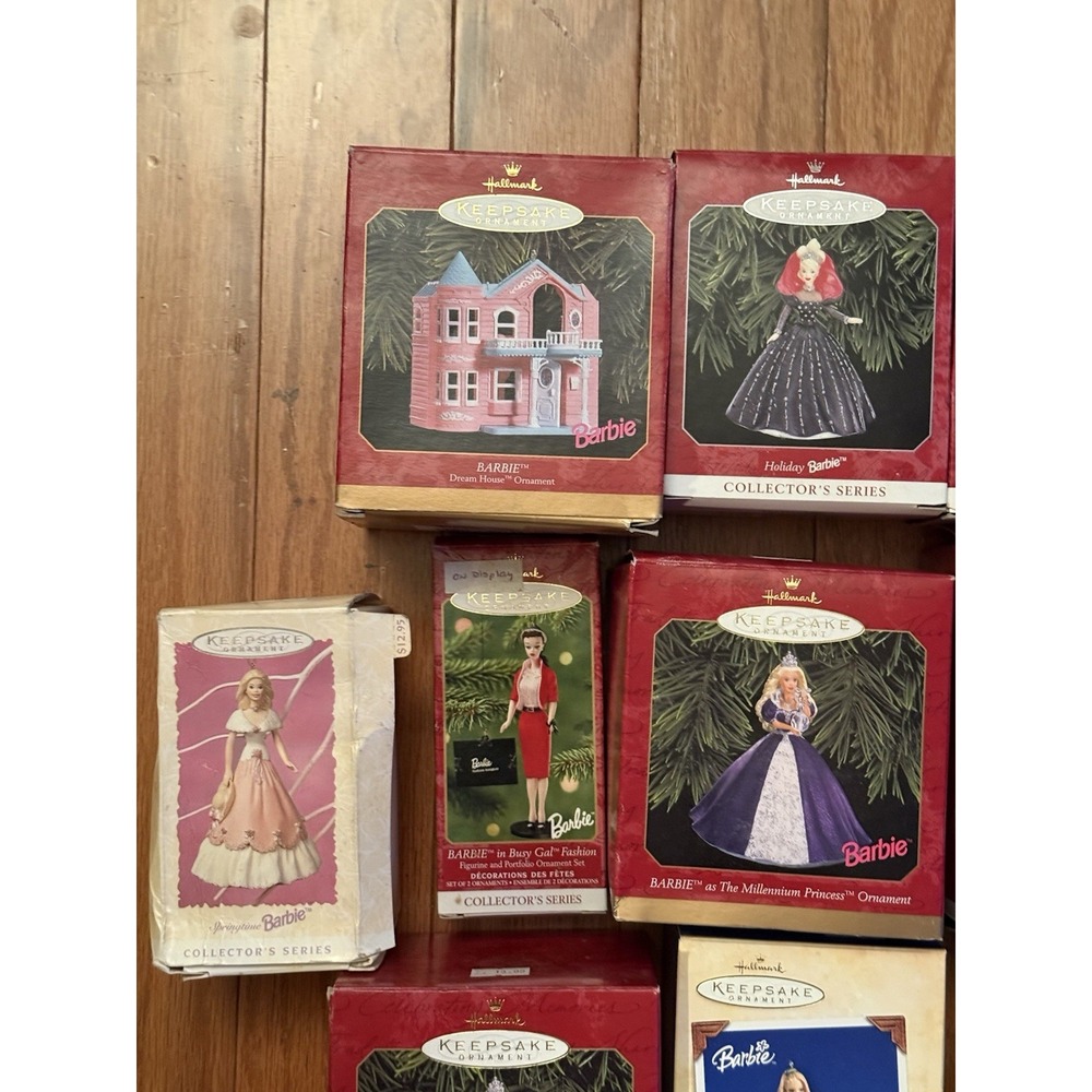 Lot 23 Hallmark Keepsake Barbie Disney Ornaments Collector Series 1990s 2000s - Picture 2 of 6